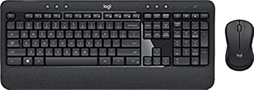 Logitech MK540 Advanced Wireless Keyboard and Wireless M310 Mouse Combo — Full Size Keyboard and Mouse, Long Battery Life, Caps Lock Indicator Light, Hot Keys, Secure 2.4GHz Connectivity (MK540)