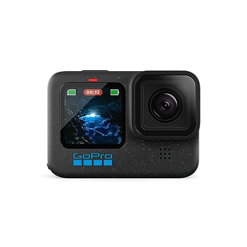 GoPro HERO12 Black - Waterproof Action Camera with 5.3K60 Ultra HD Video, 27MP Photos, HDR, 1/1.9' Image Sensor, Live Streaming, Webcam, Stabilization