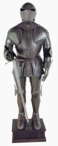 THOR INSTRUMENTS Black Knight Suit of Armor Full Size Aged Antiqued Finish Armor