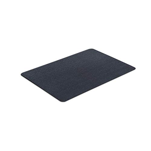 VersaTex Multi-Purpose Recycled Rubber Floor Mat for Indoor or Outdoor Use, Utility Mat for Entryway, Tool Bench, Garage, Under-Sink, Patio, and Door ; 24' x 36', Black