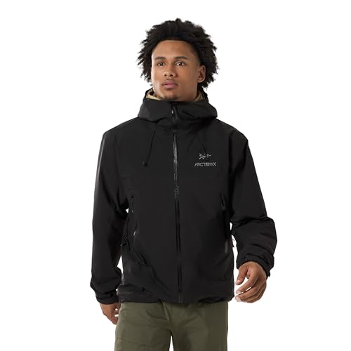 Arc'teryx Beta AR Men’s Jacket, Redesign | Waterproof, Windproof Gore-Tex Pro Shell Men’s Winter Jacket with Hood, for All Round Use | Black, Large