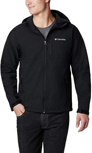 Columbia Men's Ascender Hooded Softshell Jacket, Black, X-Large