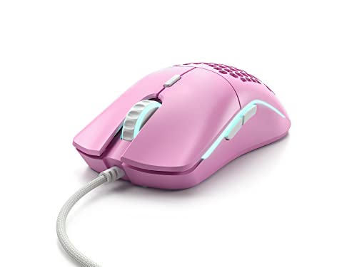 Glorious Gaming Mouse - Model O Minus, 58g Ultra-Light Honeycomb Mouse, Limited Edition Matte Pink - USB Gaming Mouse