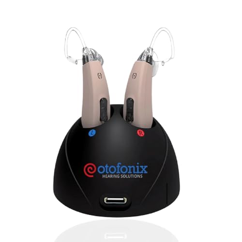 Otofonix Helix Rechargeable Hearing Aid for Seniors & Adults, Directional Microphones for Noise Canceling, USA Phone Support