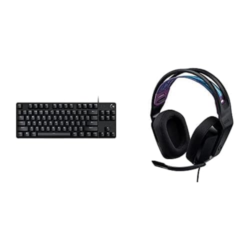 Logitech G413 TKL SE Mechanical Gaming Keyboard + G335 Wired Gaming Headset - Black