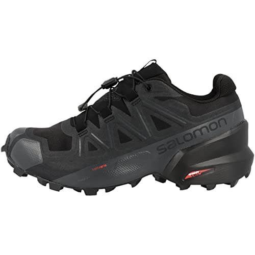 Salomon Speedcross 5 Gore-tex Trail Running Shoes for Women, Black/Black/Phantom, 8