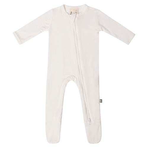 KYTE BABY Soft Rayon made from Bamboo Footies, Zipper Closure, 0-24 Months (Newborn, Cloud)