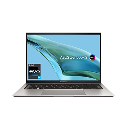 ASUS Zenbook S 13 OLED Ultra Laptop, 13.3â€ OLED 2.8K Display, Intel Evo Certified, i7-1355U CPU, Intel Iris Xe Graphics, 32GB RAM, 1TB SSD, Windows 11 Pro, Basalt Grey, UX5304VA-XS76T