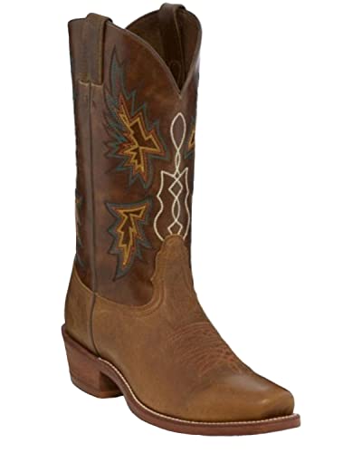 Nocona Men's 12' Vintage Western Boot Square Toe Tan 12 D(M) US