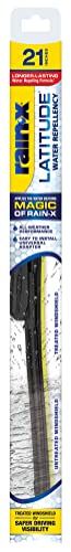 Rain-X 5079278-2 Latitude 2-In-1 Water Repellent Wiper Blades, 21 Inch Windshield Wipers (Pack Of 1), Automotive Replacement Windshield Wiper Blades With Patented Repellency Formula