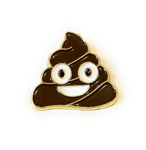 Bulk 20 Pack Smiling Poop Emoji Lapel Pins