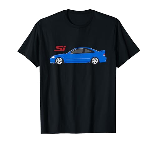 JDM Car EK SI Electron Blue Coupe T-Shirt