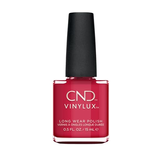 CND Vinylux Longwear Red Nail Polish, Gel-like Shine & Chip Resistant Color, 0.5 Fl Oz