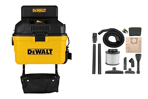 DEWALT Portable 6 Gallon 5 Horsepower Wall-Mounted Garage Wet Dry Vacuum Cleaner DXV06G