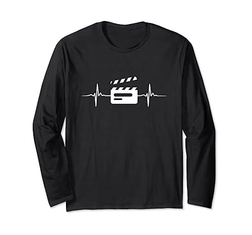 Heartbeat Filmmaker Film Gift Long Sleeve T-Shirt