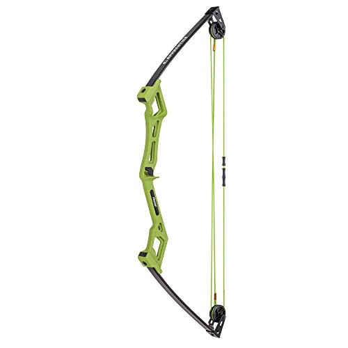 Bear Archery Apprentice Bow Set for Youth, Right Hand, Flo Green