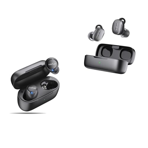 EarFun Free 2S Wireless Earbuds, Bluetooth Earbuds with Deep Bass, 4 Mics for Clear Call Free Pro 3 Noise Cancelling Wireless Earbuds, Hi-Res Sound, Snapdragon Sound with Qualcomm aptX