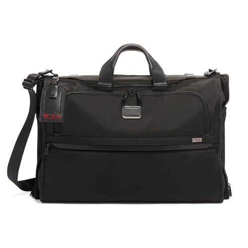 TUMI - Alpha Garment Bag Tri-Fold Carry-On - Gown & Suit Carrier - Travel Garment Bag - Hand Carry Luggage - TUMI Tracer - Black