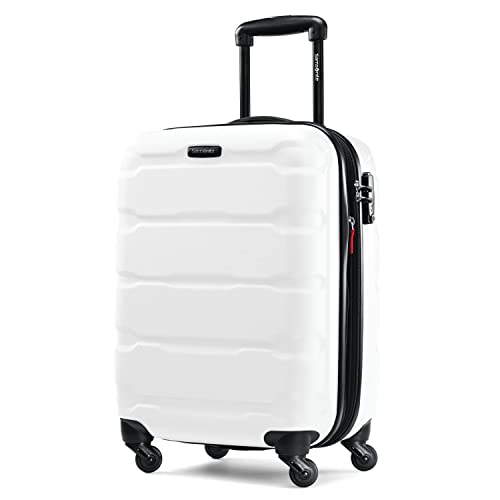 Samsonite Omni PC Hardside Expandable Luggage with Spinner Wheels, Carry-On 20-Inch, White