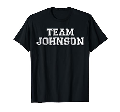 Funny Family Sports Team Johnson Last Name Johnson T-Shirt