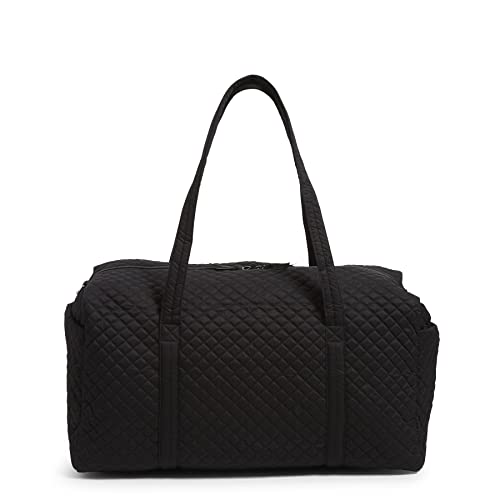 Vera Bradley Women's Cotton Large Travel Duffel Bag, True Black, One Size
