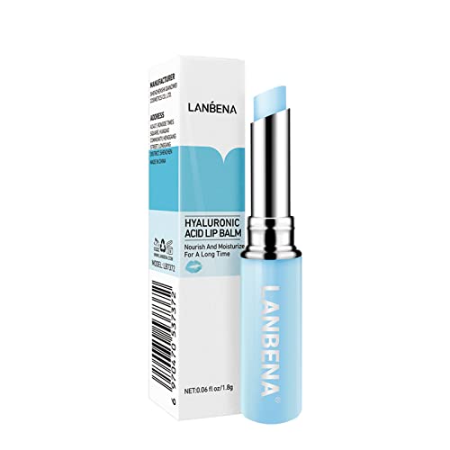 LANBENA Hyaluronic Acid Lip Balm Moisturizing Lips Reduce Fine Lines Relieve Dryness Long-Lasting Protection Nourishing Lip Care (1.8g / 0.06 fl oz)