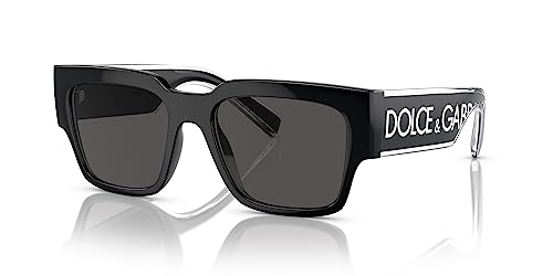 Dolce & Gabbana DG6184-501/87 Sunglasses BLACK w/DARK GREY 52mm