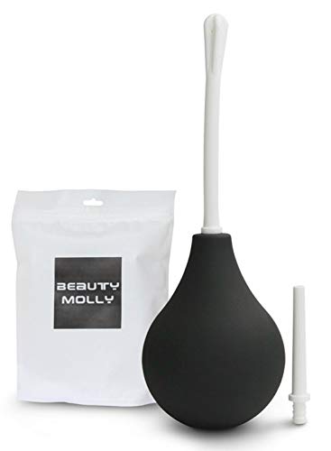 Beauty Molly Anal Douche Superior Medical Materials Douche for Women Men enemas Bulbs, 2 in 1 Set