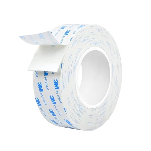 Dpm tapes - 3M 1600T Double Sided Adhesive Tape for Indoor and Outdoor Use, Waterproof, Mounting Tape for Heavy Objects, PE Foam, Object Fixing, Paintings, Permanent Applications (0.75'' x 9.84')