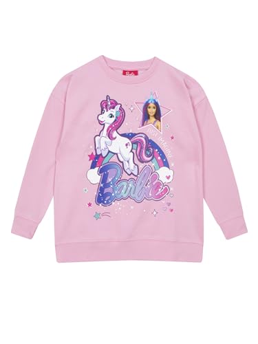 Barbie Sweatshirt | Unicorn Sweatshirt for Girls | Girls Sweatshirt | Pink | 6
