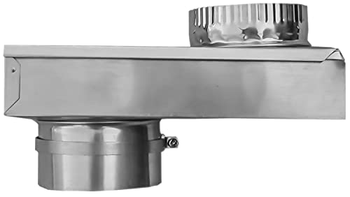 Builder's Best 84049 SAF-T-Duct Zero Dryer Vent Periscope, Adjustable 0-5' Length, Aluminum