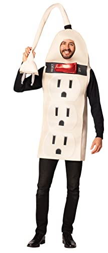 Rasta Imposta Power Strip Surge Protector Halloween Costume Extension Block Power Board Dress Up Cosplay Party Costumes, Adult One Size