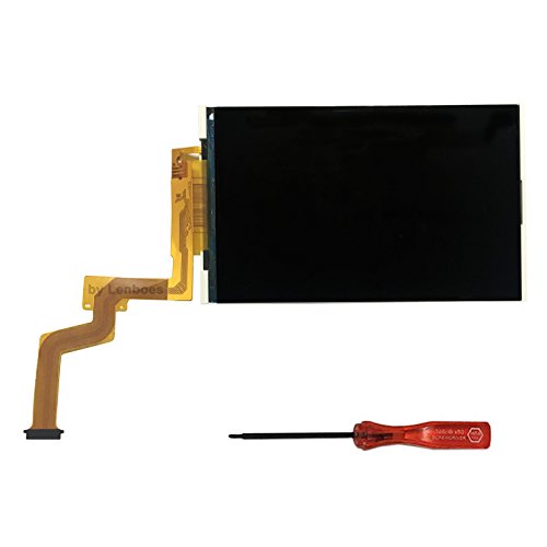 lenboes Original Top Upper LCD Screen Display Replacement for Nintendo New 2DS XL LL with Opening Tool