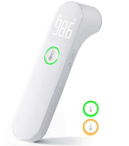 Thermometer for Adults and Kids, Fast Accurate Baby Thermometer with Fever Alarm & Mute Mode, FSA Eligible, Lifetime Support -Take Quick Temperature Easily