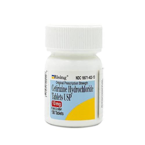 Rising Pharma - Cetirizine HCL 10 mg - Antihistamine Seasonal Allergy Tablets - 100 tablets