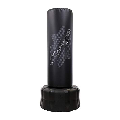 Century Black Wavemaster XXL Free Standing Punching Bag with Stand Adult | Heavy Punching Bag & Kickboxing Bag | Standing Punching Bag with Stand | Martial Arts & Boxing Bag | 69' Height Heavy Bag