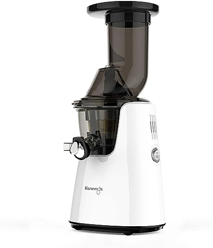 Kuvings Whole Slow Juicer Elite C7000W - Higher Nutrients and Vitamins, BPA-Free Components, Easy to Clean, Ultra Efficient 240W, 60RPMs,White,Whilte