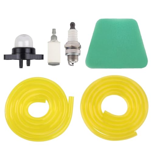 Hipa for Poulan Chainsaw Parts 530037793 2150 2375 1950 2055 Primer Bulb Pump with Air Filter Fuel Filter Fuel Line Hose Tube Spark Plug Kit