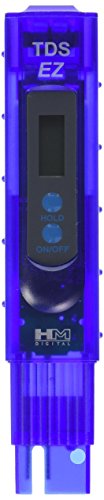 HM Digital TDS-EZ Water Quality TDS Tester, 0-9990 ppm Measurement Range, 1 ppm Resolution, 3% Readout Accuracy,Purple