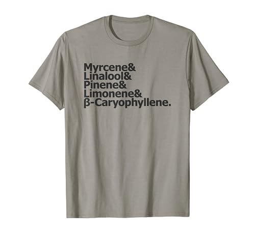 Myrcene Linalool Pinene Limonene Caryophyllene Terpene Shirt T-Shirt