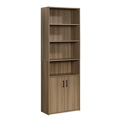 Sauder Beginnings Bookcase With Doors/ Book shelf, Summer Oak finish