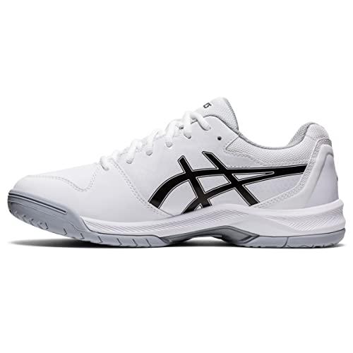 ASICS Men's Gel-Dedicate 7 Tennis Shoes, 10.5, White/Black