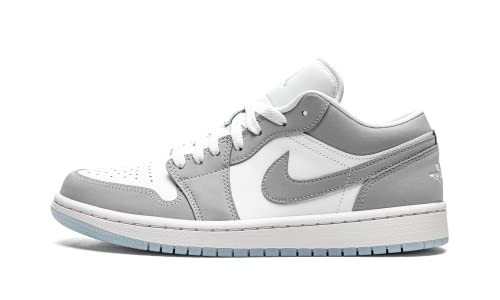 Nike Women's WMNS Air Jordan 1 Low White/Wolf Grey, White/Wolf Grey/Aluminum, 9W