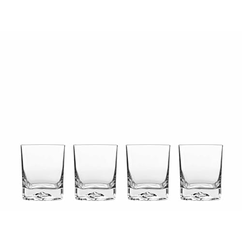 Luigi Bormioli On The Rocks 13.5 oz DOF Double Old Fashioned Glasses (Set of 4), 4 Count (Pack of 1), Clear