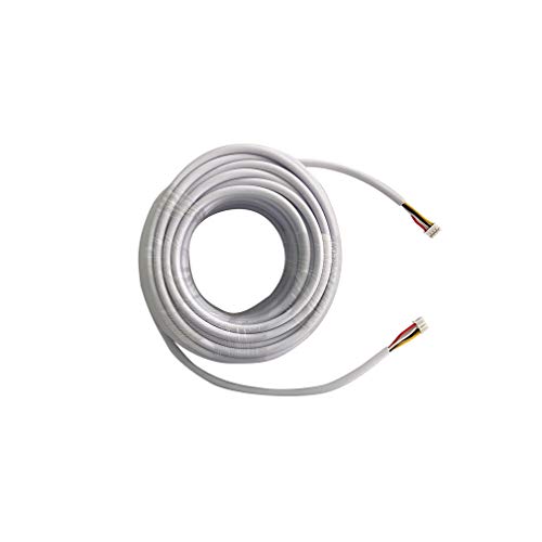 TMEZON 15M/50FT RVV4 4 core Cable/4 core Wire for Video intercom Color Video Door Phone doorbell Wired Intercom Cable