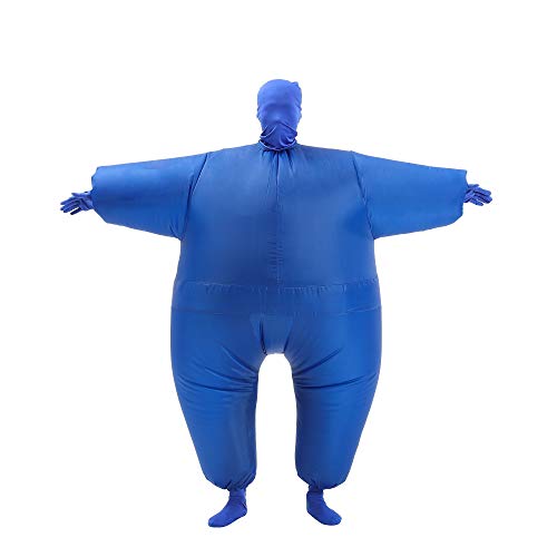 IHGYT Inflatable Masquerade Costume Full body suit Air Blow up Costumes Fancy Dress Ball Party Christmas Carry Funny Cosplay Halloween Carnival Jumpsuit Suit Outfit (blue)