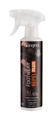 Grangers Footwear Repel Plus Spray-On Shoe and Boot Waterproofing Protection, 9.3 fl oz