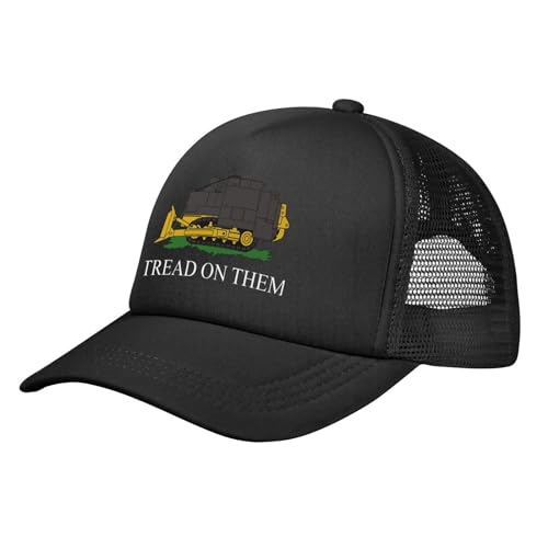 Tread on Them Killdozer Baseball Cap for Men Women Mesh Hat Snapback Cap Truck Hats Black