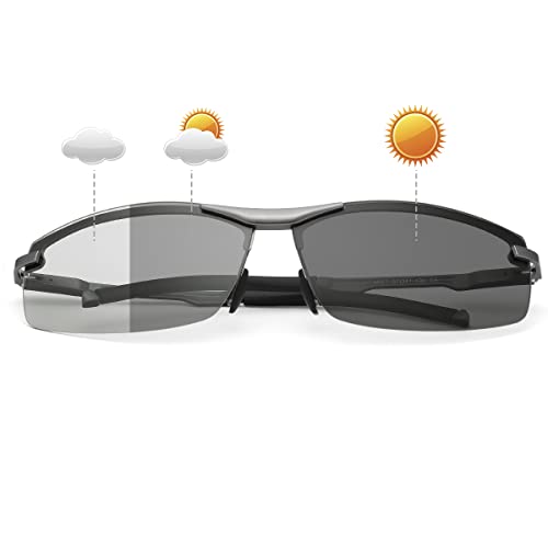 Mens Sunglasses Polarized Photochromic Safety Glasses For Women Night Vision Glasses UV400 Outdoor Sports Driving Sun Glasses