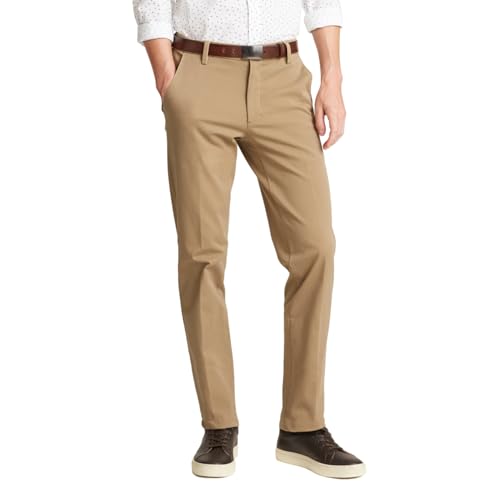Dockers Men's Slim Fit Workday Khaki Smart 360 Flex Pants, New British Khakhi (Stretch), 32W x 30L